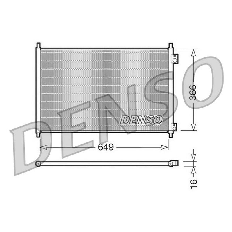 Denso Air Conditioning Condenser DCN40006