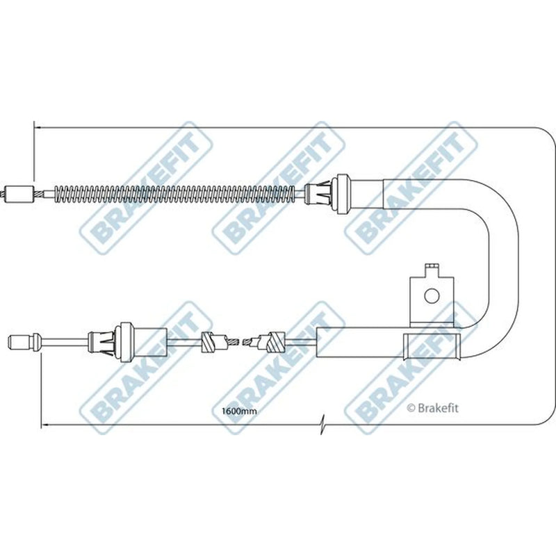 Apec Handbrake Cable Right Rear BBC3308