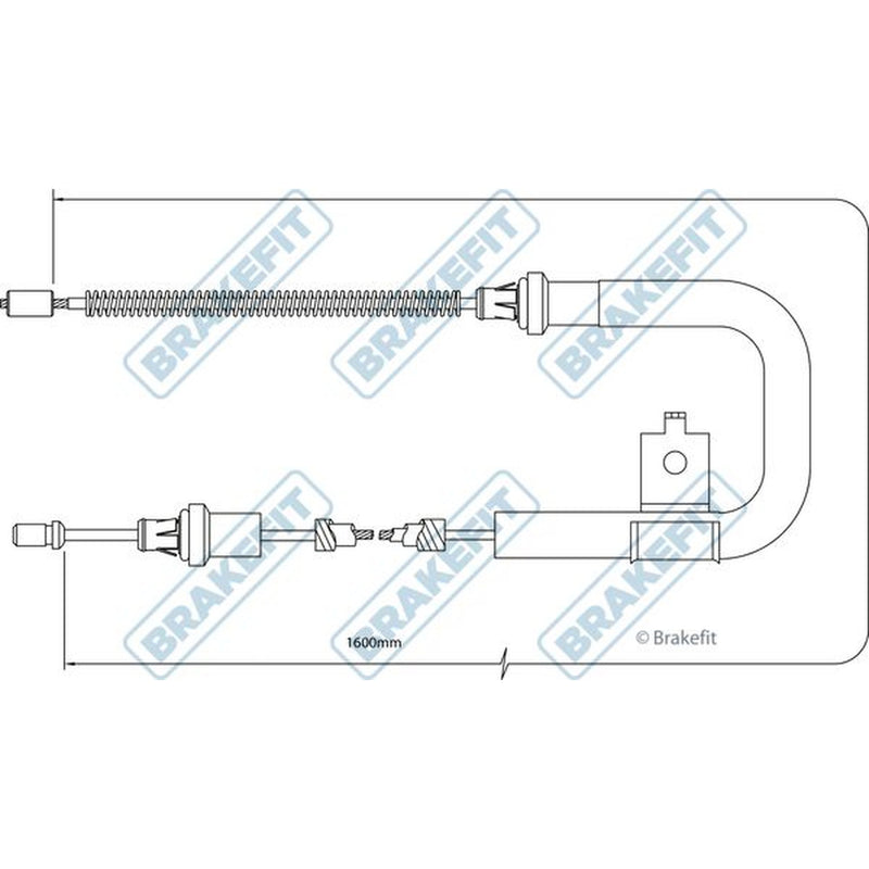 Apec Handbrake Cable Right Rear BBC3308