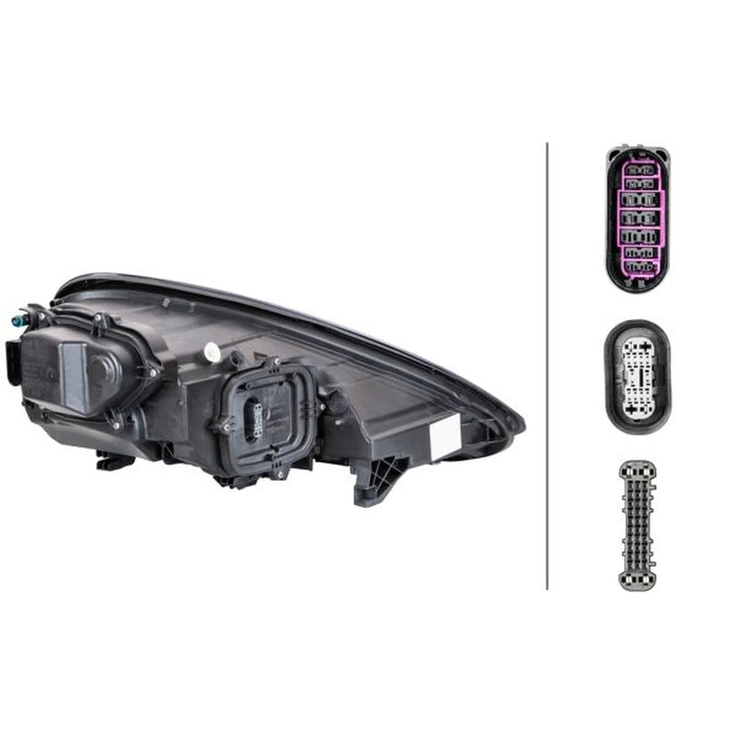 Hella Headlight Headlamp LED Left 1EX 011 099-111
