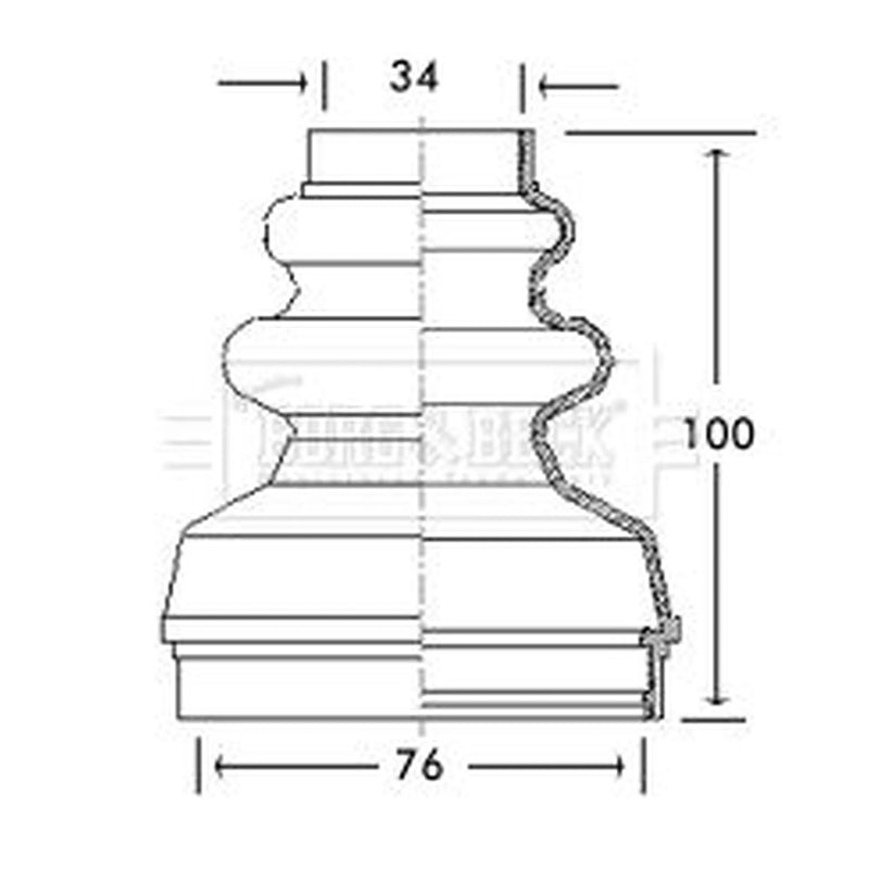 Borg & Beck Drive Shaft Bellow Kit Front Left BCB2736