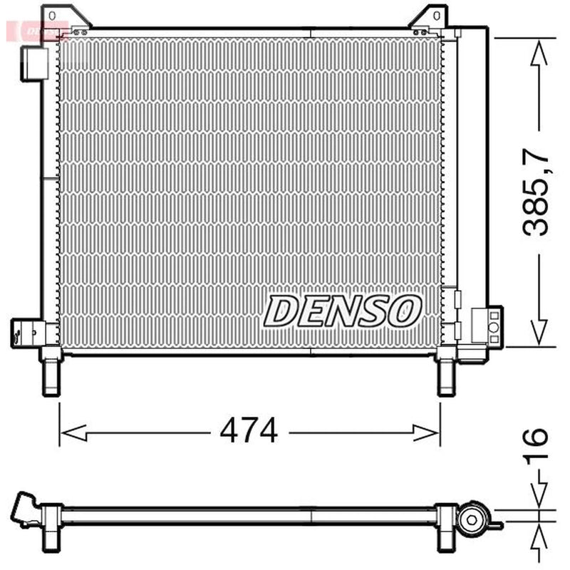 Denso Air Conditioning Condenser DCN46030