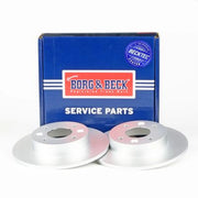 Borg & Beck 2 x Solid Front Brake Discs BBD4845