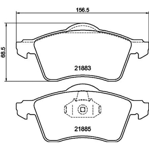 DON Front Brake Pad Set PCP1649