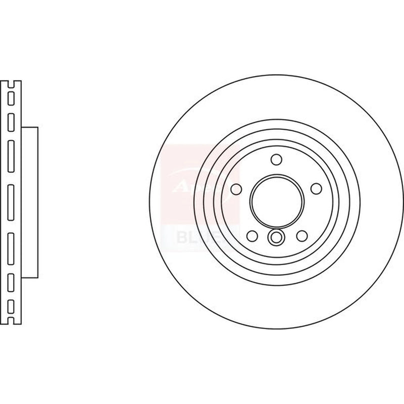 Apec 2 x Vented Rear Brake Discs SDK6984