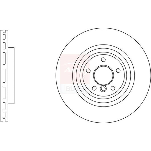 Apec 2 x Vented Rear Brake Discs SDK6984