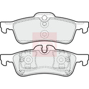 Apec Rear Brake Pad Set PAD1328
