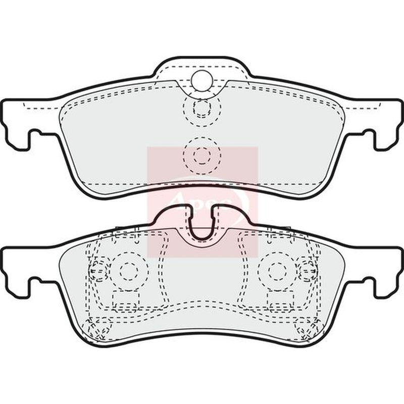 Apec Rear Brake Pad Set PAD1328