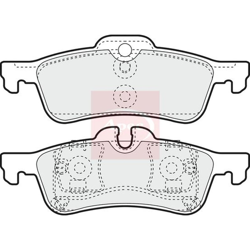 Apec Rear Brake Pad Set PAD1328