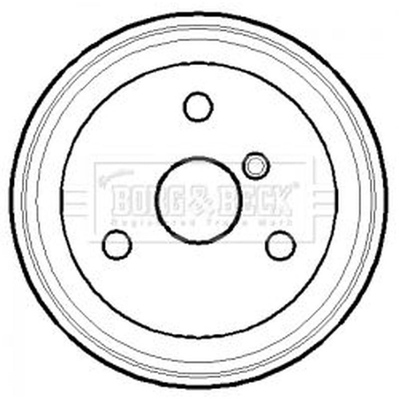 Borg & Beck Brake Drum Assembly Rear BBR7118