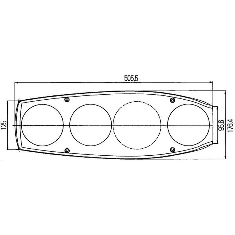 Hella Tail Light / Lamp PY21W Right 2VP 341 419-121