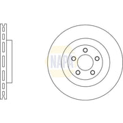 NAPA 2 x Vented Front Brake Discs NBD5785