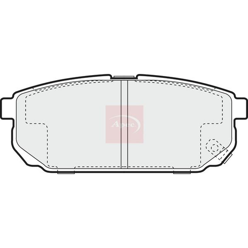 Apec Rear Brake Pad Set PAD1331