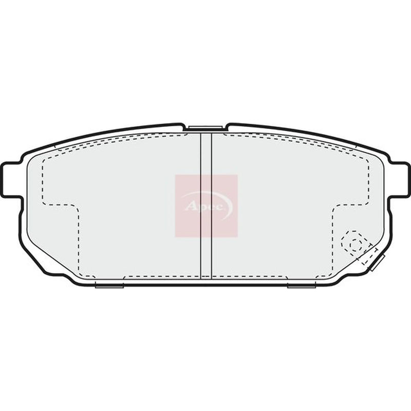 Apec Rear Brake Pad Set PAD1331