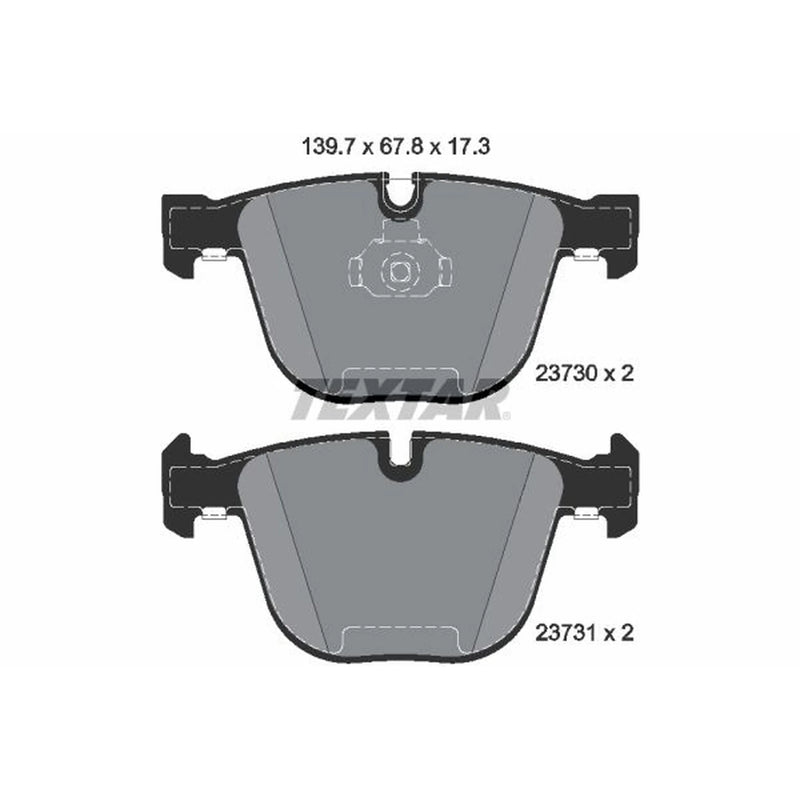 Textar Rear Brake Pad Set 2373001