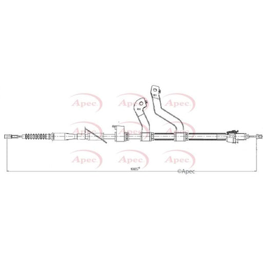 Apec Handbrake Cable Right Rear CAB1503