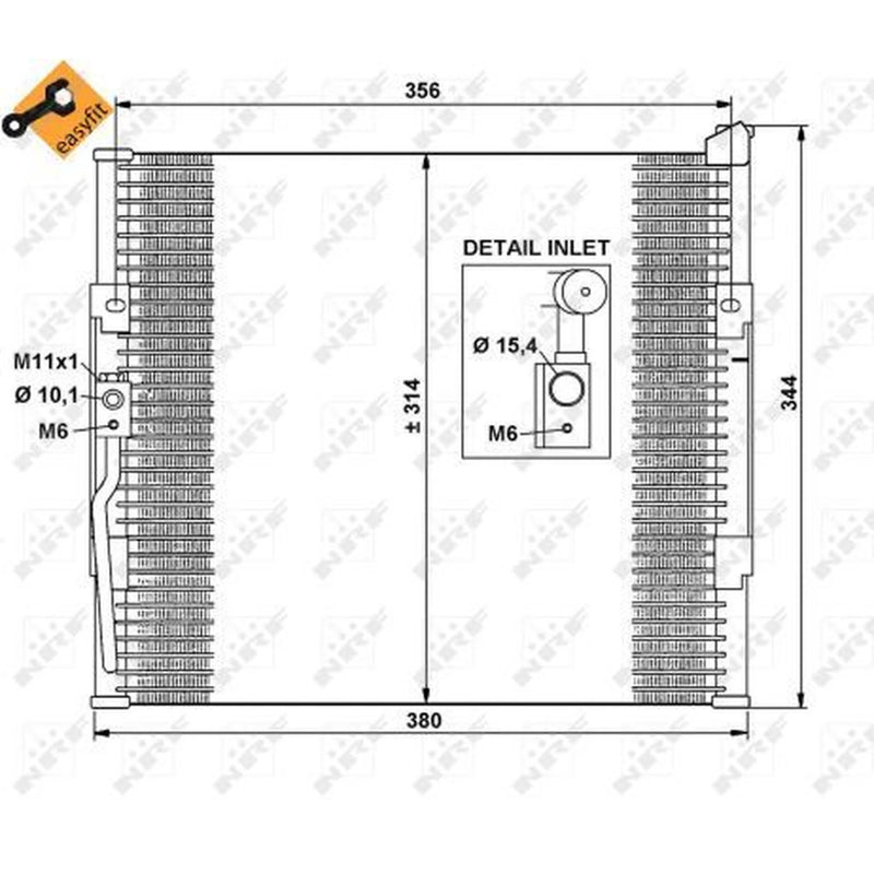 NRF Air Conditioning Condenser 35146