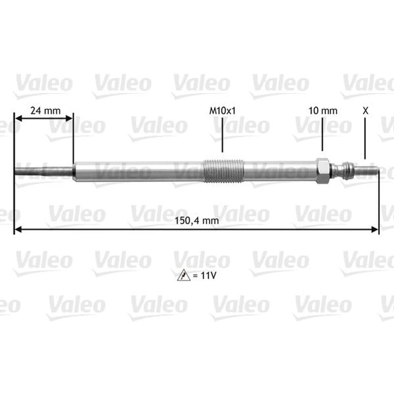 Valeo Diesel Engine Glow Plug 345153
