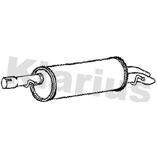 Klarius Box With Tail Pipe Rear VW584C