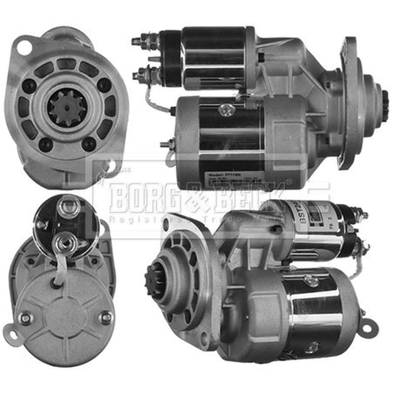 Borg & Beck Starter Motor 12V 1kW 9 Teeth BST2404