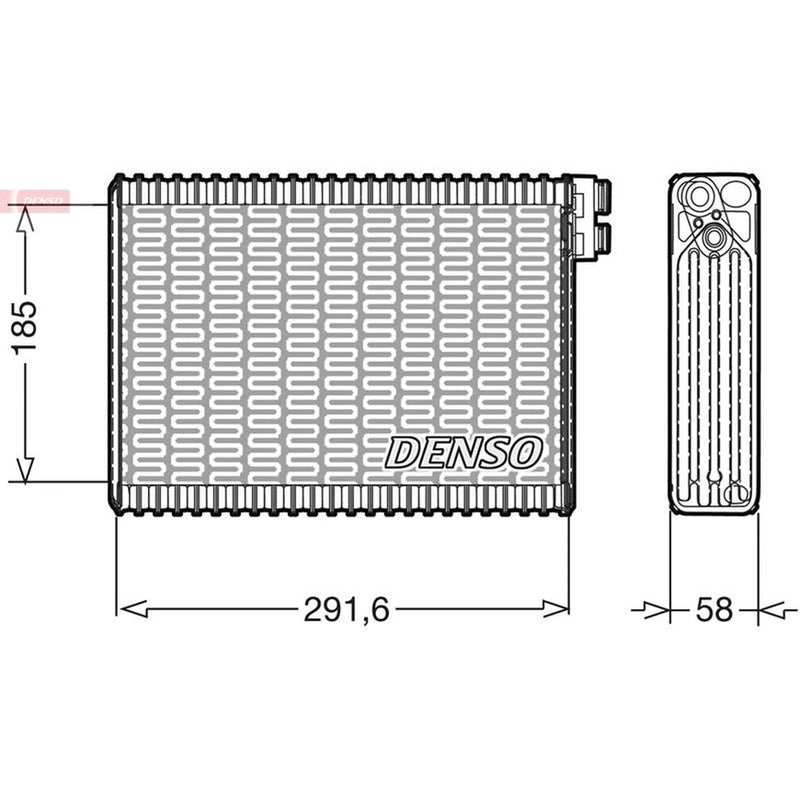 Denso Air Conditioning Evaporator DEV09013