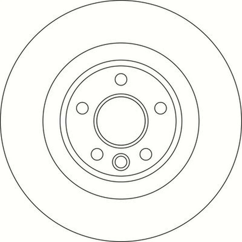 Abtex 2 x Solid Rear Brake Discs BD1959S