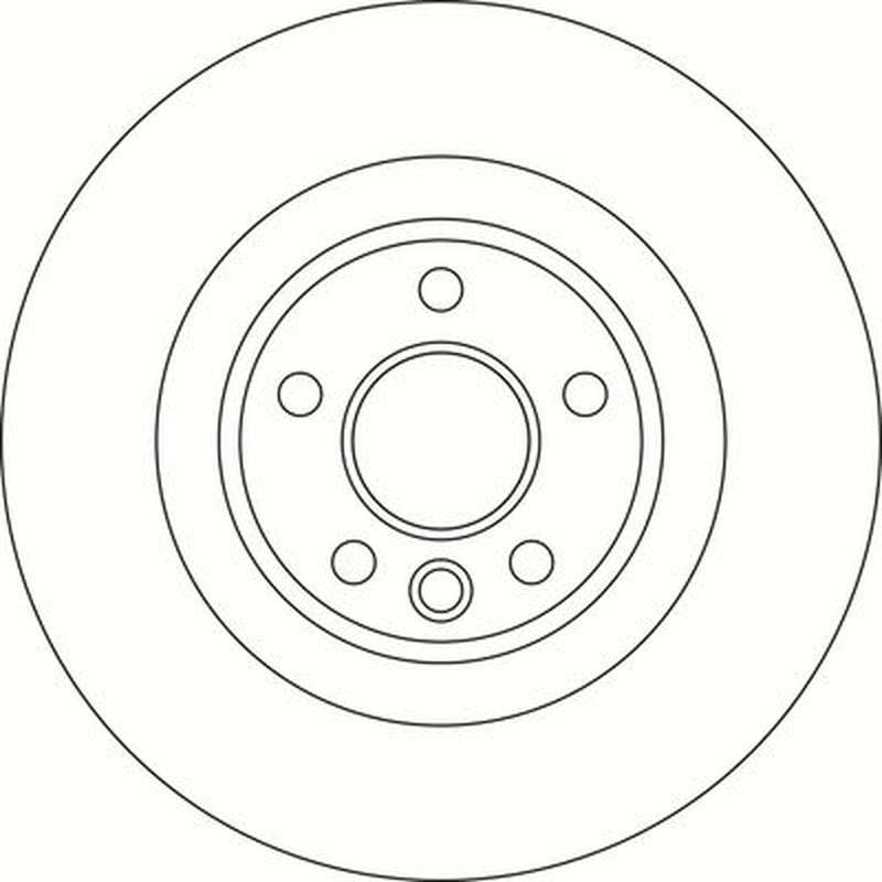 Abtex 2 x Solid Rear Brake Discs BD1959S