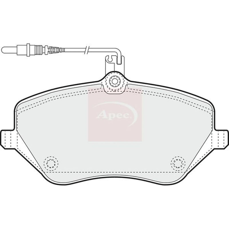 Apec Front Brake Pad Set PAD1404