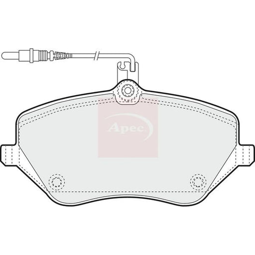 Apec Front Brake Pad Set PAD1404