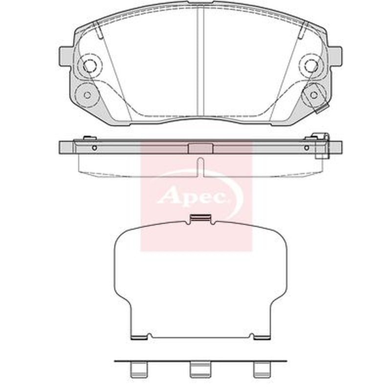 Apec Front Brake Pad Set PAD2348