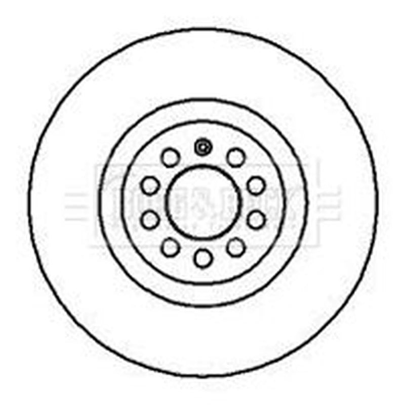 Borg & Beck 2 x Vented Front Brake Discs BBD4128
