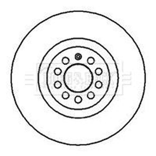 Borg & Beck 2 x Vented Front Brake Discs BBD4128