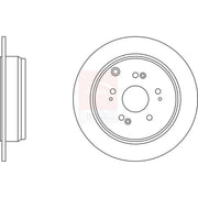 Apec 2 x Solid Rear Brake Discs SDK6284