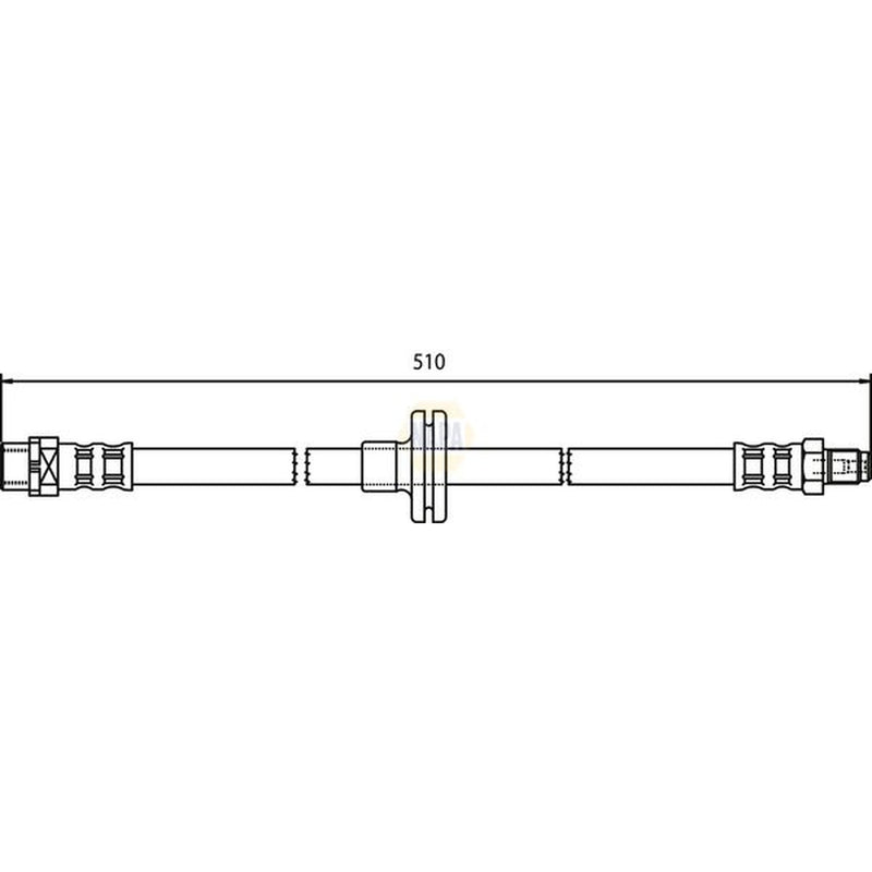 NAPA Brake Hydraulic Hose Line Front NBH1389