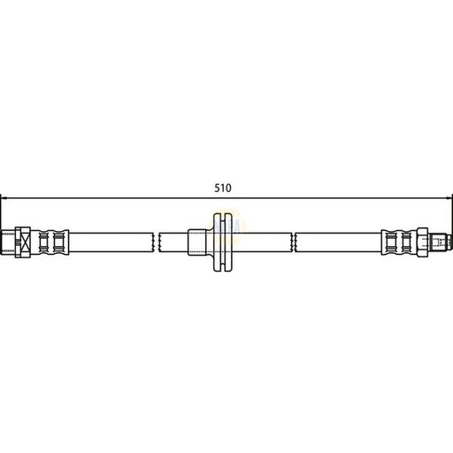 NAPA Brake Hydraulic Hose Line Front NBH1389
