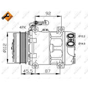 NRF Air Conditioning Compressor 32701