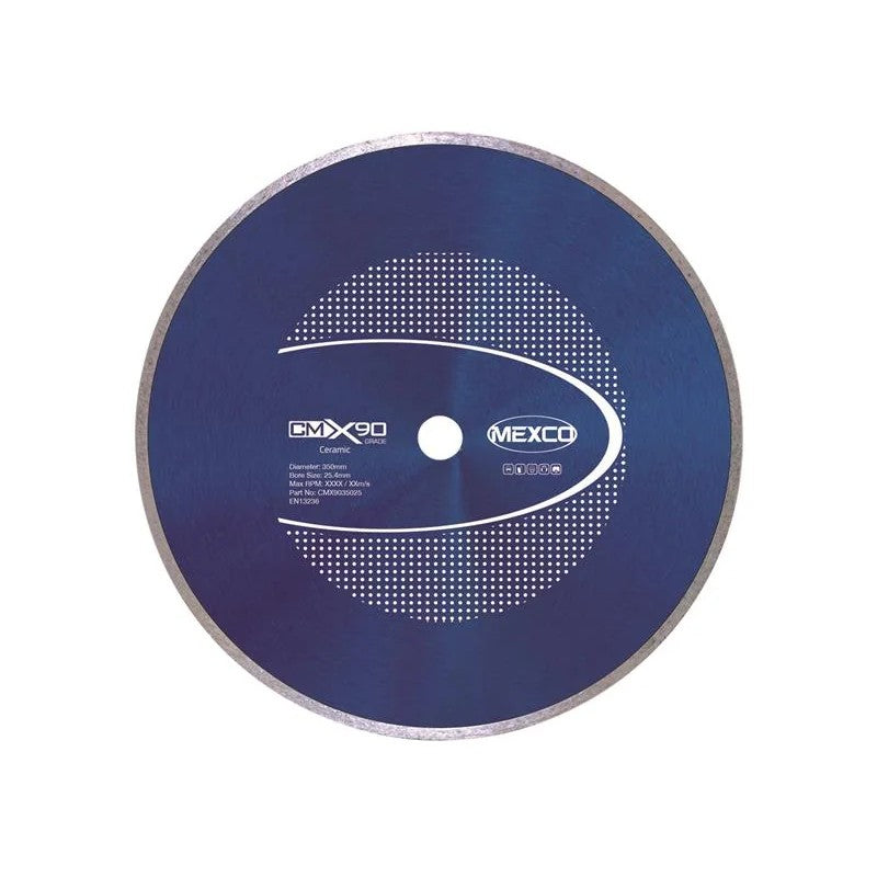 MEXCO X90 Grade Ceramic Materials Diamond Blade 350 x 25.4mm - CMX9035025
