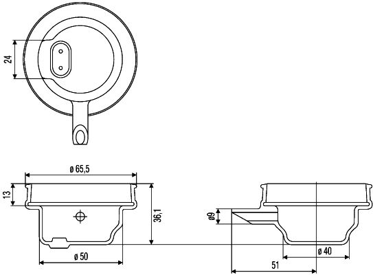 Hella 9GH 145 943-001 Cap, spotlight