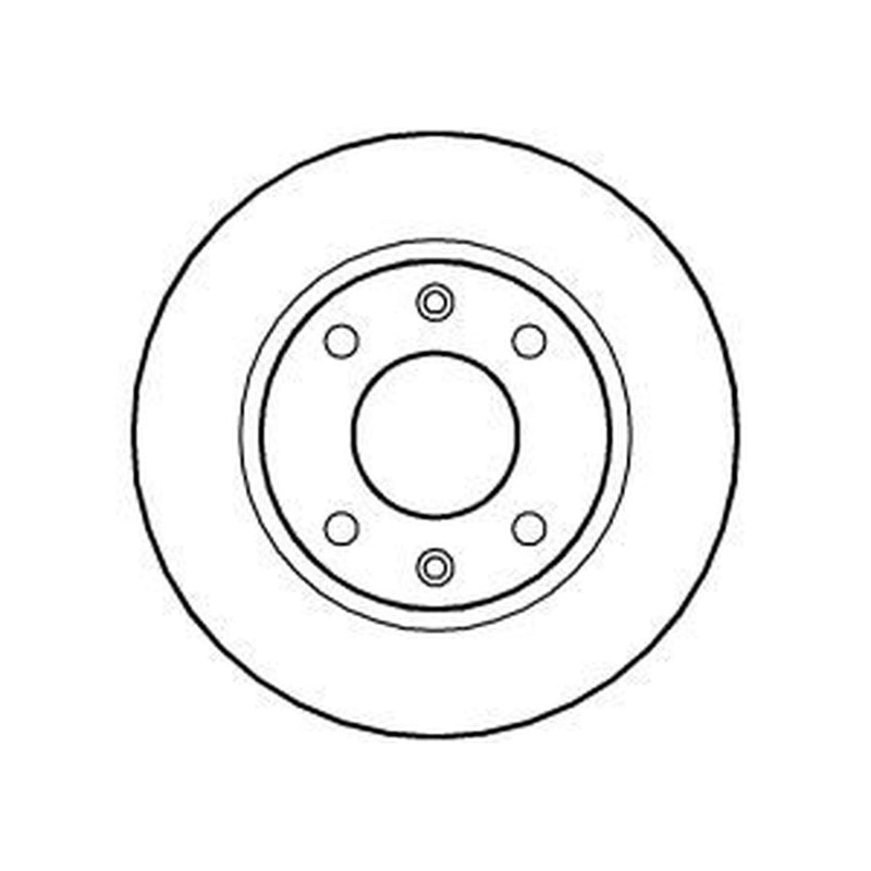Abtex 2 x Solid Front Brake Discs BD834S