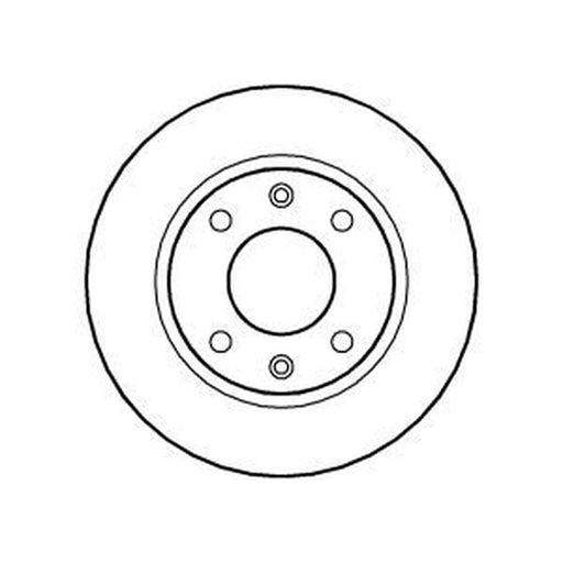 Abtex 2 x Solid Front Brake Discs BD834S