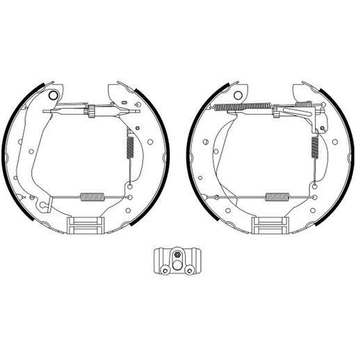 Mintex Brake Shoe Set Axle Kit MSP107
