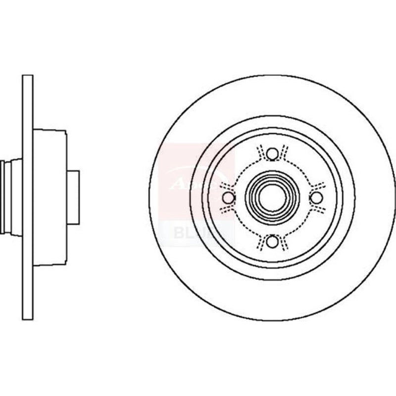 Apec 2 x Rear Brake Discs SDK6453