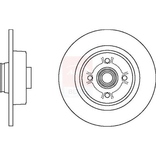 Apec 2 x Rear Brake Discs SDK6453
