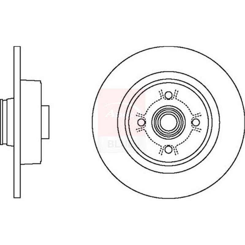 Apec 2 x Rear Brake Discs SDK6453