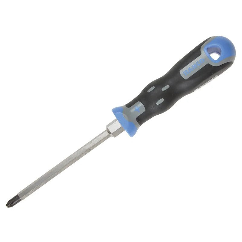 Bahco Tekno+ Screwdriver Pozidriv Tip PZ2 x 125mm Hex Shank - 025.002.125