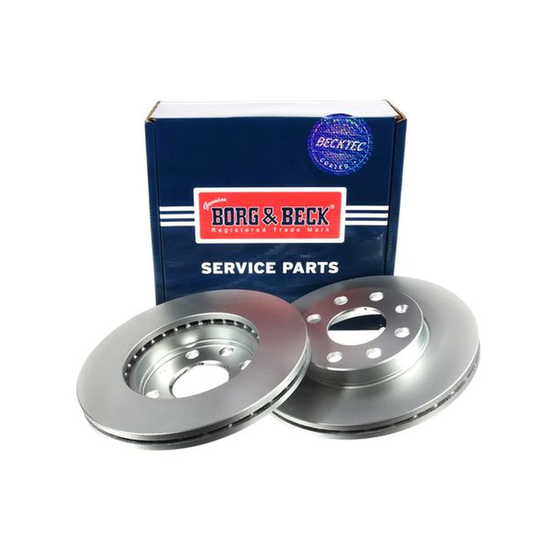 Borg & Beck 2 x Vented Front Brake Discs BBD4858