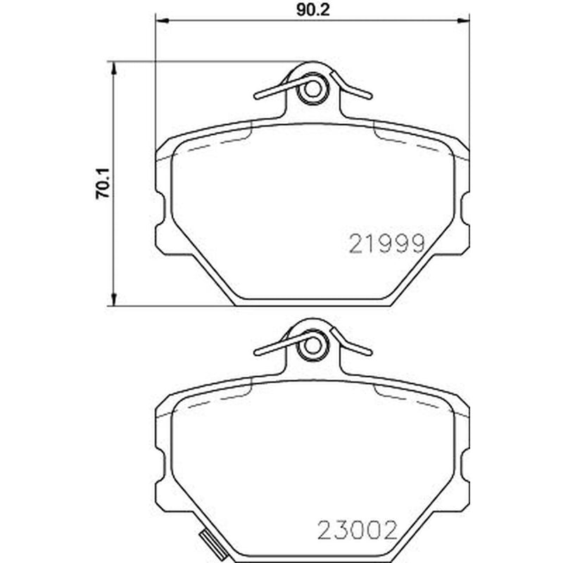 DON Front Brake Pad Set PCP1105