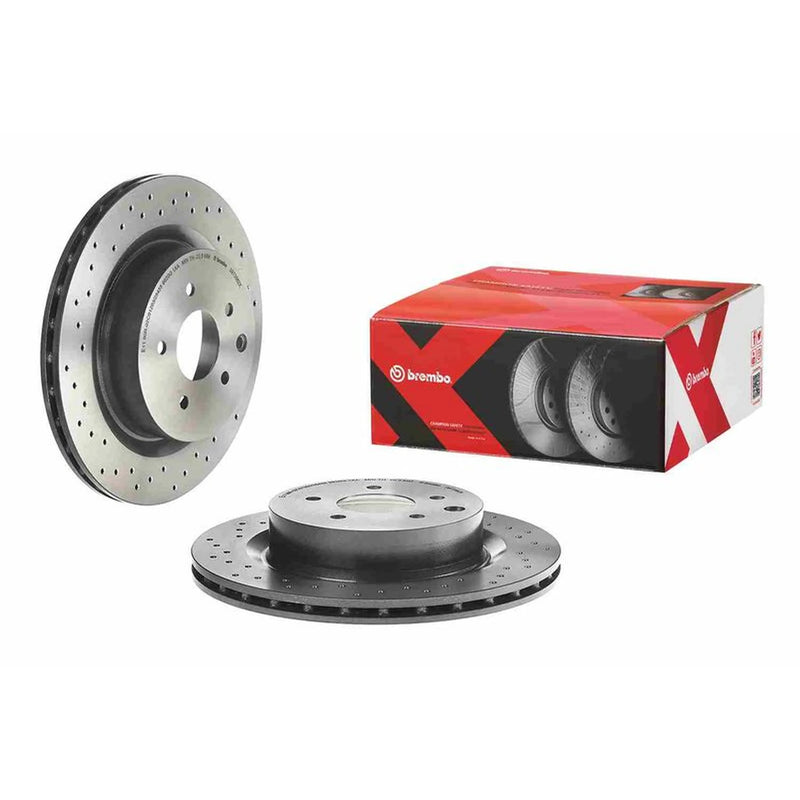 Brembo Xtra 2 x Perforated/Vented Rear Brake Discs 09.7356.2X