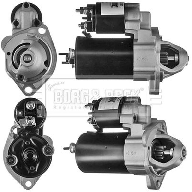 Borg & Beck Starter Motor 12V 1kW 9 Teeth BST2323