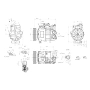 Hella Air Conditioning Compressor 8FK 366 201-831
